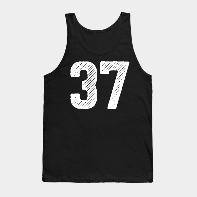 Rough Number 37 Tank Top by colorsplash